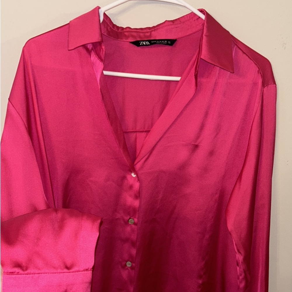Zara Fuchsia Top Size M